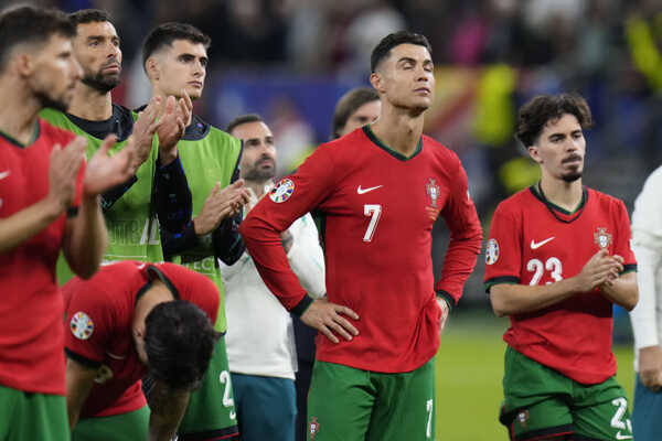 Cristiano Ronaldo po štvrťfinálovom konci Portugalska s Francúzskom.