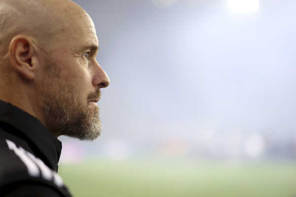 Tréner Manchestru United Erik ten Hag.