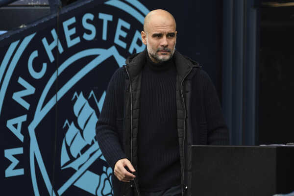 Tréner Manchestru City Pep Guardiola.